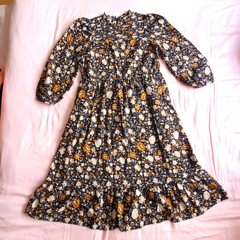 Cottagecore Floral Pattern Dress